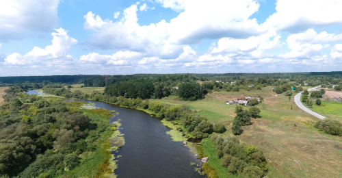 Рибалка в селі Курчиця, Житомирської області