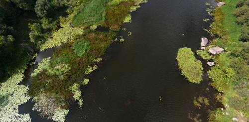 Рибалка в селі Курчиця, Житомирської області