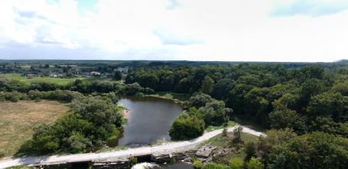 Рибалка в селі Курчиця, Житомирської області