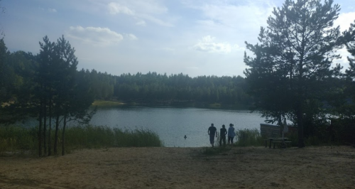 Рибалка на Блакитному озері №2 в Житомирській області