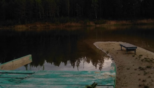 Рибалка на Блакитному озері №2 в Житомирській області