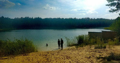 Рибалка на Блакитному озері №2 в Житомирській області