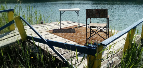 Рибалка на Блакитному озері №2 в Житомирській області