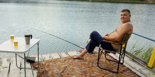 Рибалка на Блакитному озері №2 в Житомирській області