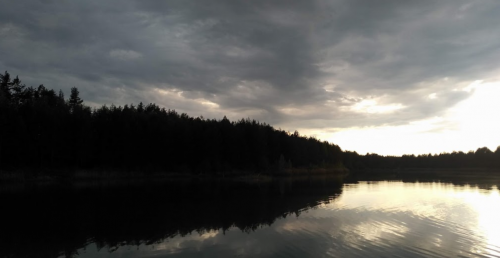 Рибалка на Блакитному озері №2 в Житомирській області