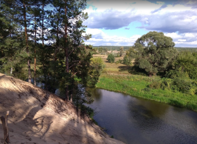 Рибалка на річці Тетерів