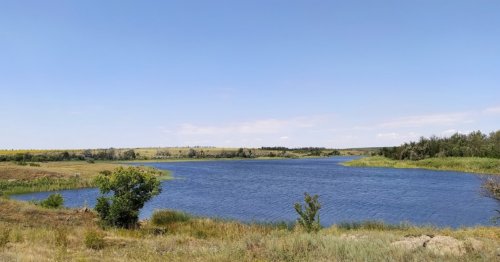 Риболовля в селі Більманка Запорізької області