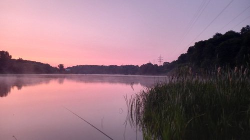 Рибалка у селі Велика Деражня, Житомирської області