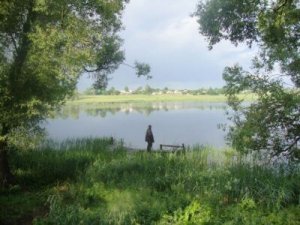 Рыбалка на озере в с. Розважев Киевской области-1