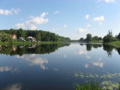 Рыбалка на речке в с. Осещина Киевской области-1