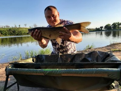 Рыбалка на ставке в с. Краснянка