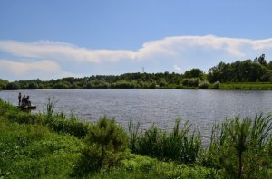 Рыбалка в Поршне слева во Львовской области