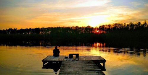 Рибалка біля села Градиськ у Волинській області