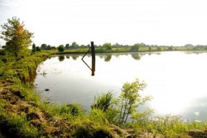 Рыбалка у села Пьянное в Ровенской области-2