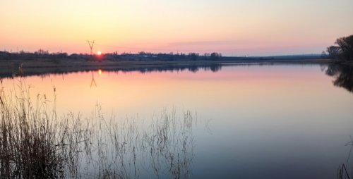 Рибалка біля села Шклинь у Волинській області