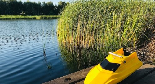 Рыбалка на водоеме в селе Бобровке Харьковской области