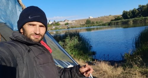 Рыбалка на водоеме в селе Бобровке Харьковской области