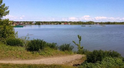 Рыбалка на водоеме в селе Бобровке