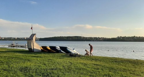 Рыбалка на Тернопольском пруде в городе Тернополь
