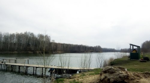 Рыбалка на пруду Ростыня в Харьковской области