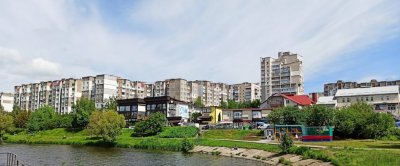 Рыбалка на озере в микрорайоне Озерна