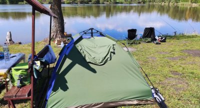 Рыбалка на озере Поплавок